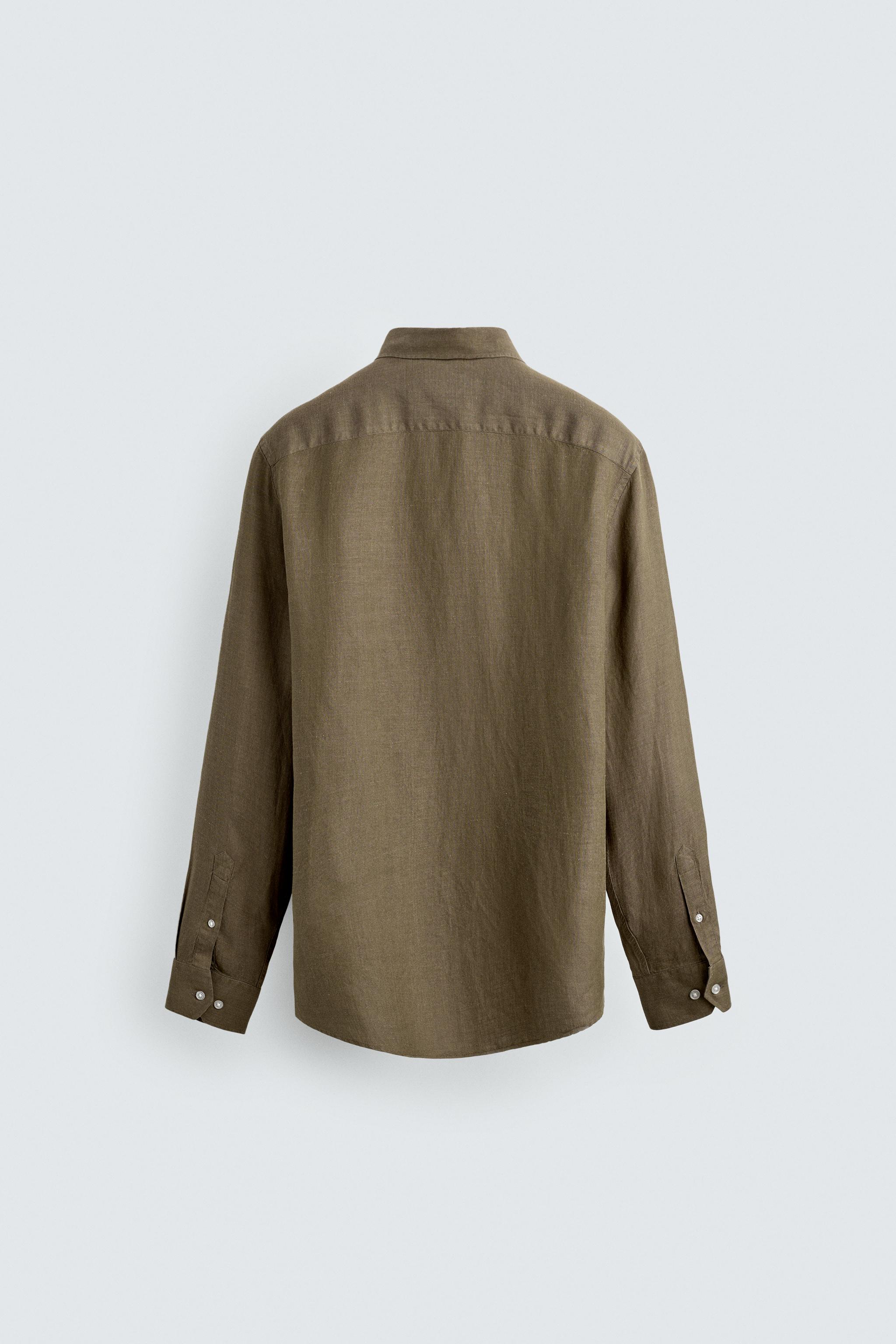 REGULAR FIT LINEN - LYOCELL SHIRT